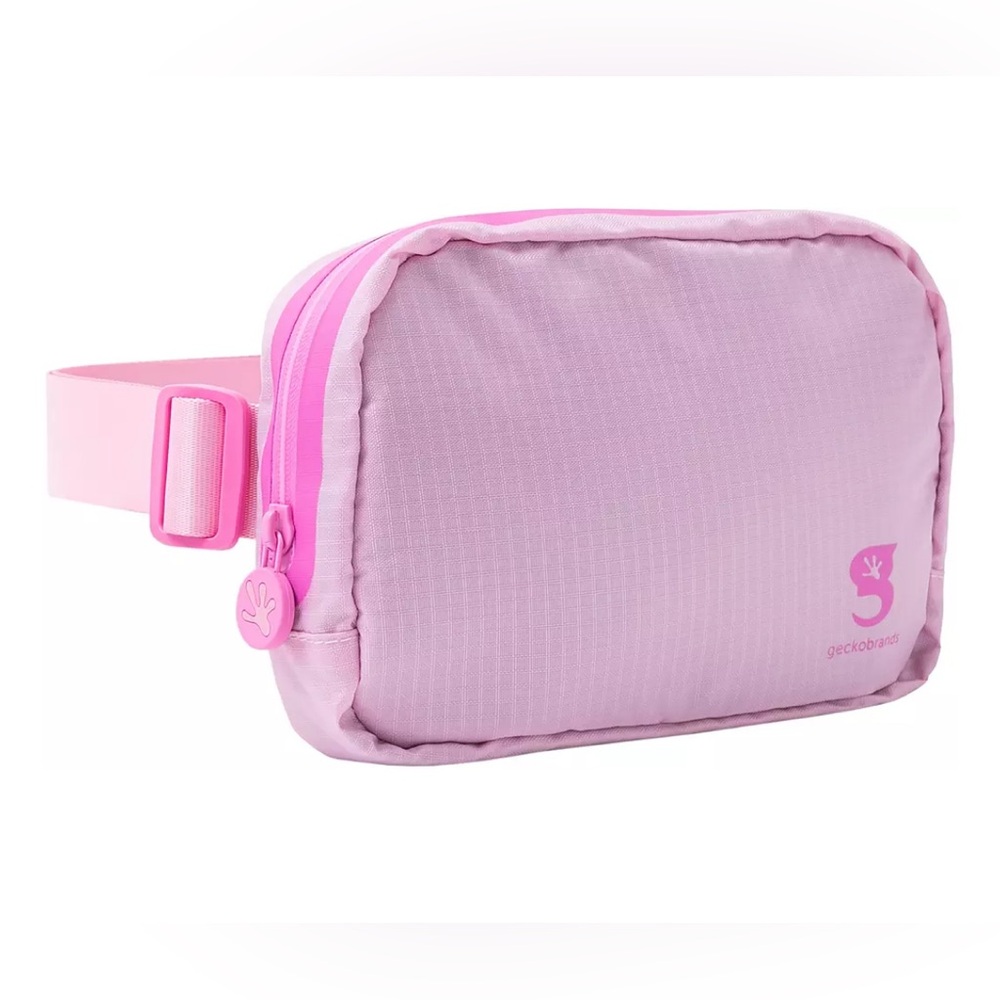 Geckobrands Waterproof Crossbody Belt Bag in Bubblegum Pink